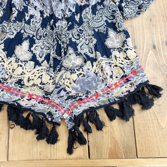 NWT‎ RAGA  Floral Off The Shoulder Romper XS S Anthropologie - Picture 4 of 9